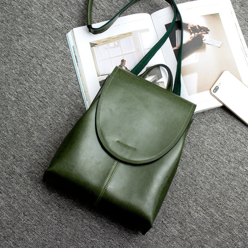 Skórzany plecak kobiety luksusowy projektant skóra bydlęca torebka Vintage na ramię wielofunkcyjny podróży plecak szkolny torby dla dziewczyny Messenger