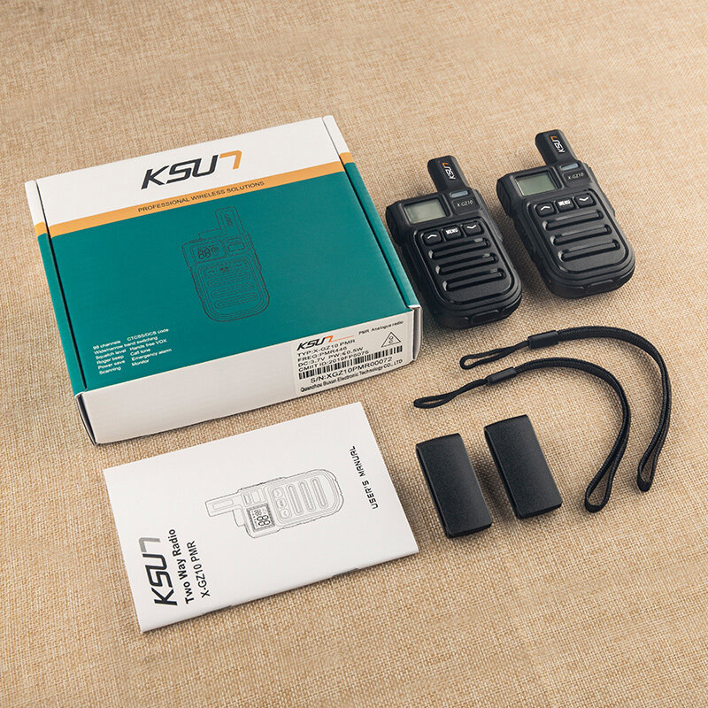 1 или 2 шт. X-GZ10 Mini FRS Walkie Talkie PMR446 UHF FRS462-467MHz Radio VOX Handsfree двухсторонняя радиосвязь
