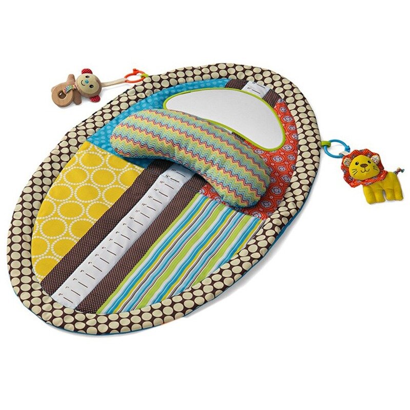 OLOEY-tapete de gimnasio para bebé, alfombra colorida e impermeable para niños, manta de altura para jugar, tapete de actividades de aprendizaje temprano, almohada de espejo, muñeca
