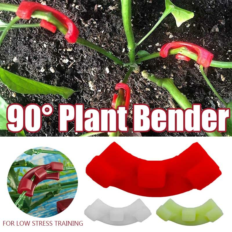 10PCS 90 Degree Plant Bender for Low Stress Training Plant Training Curved Plant Holder Reusable Protection Grafting Fixing Tool