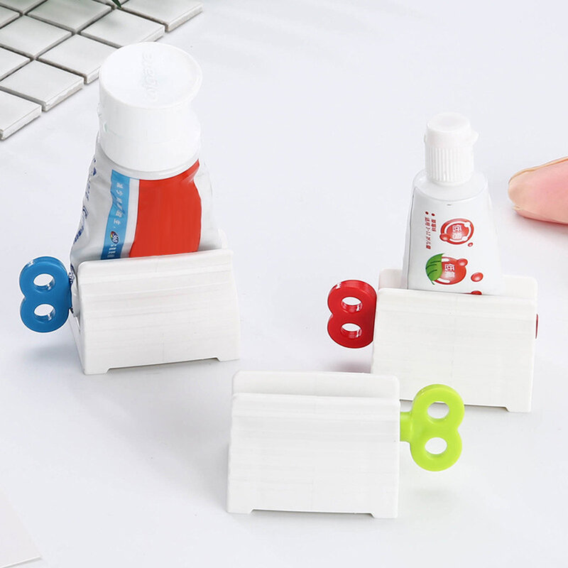 Convenient Creative Toothpaste Rolling Tube Toothpaste Squeezer Stand Holder