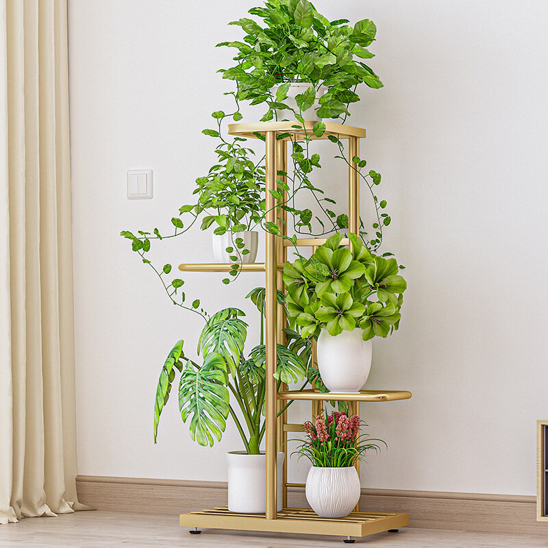 4 Tier 5 Potplanten Stand Meerdere Bloempot Houder Planken Planter Rack Organizer Display Voor Indoor Tuin Balkon