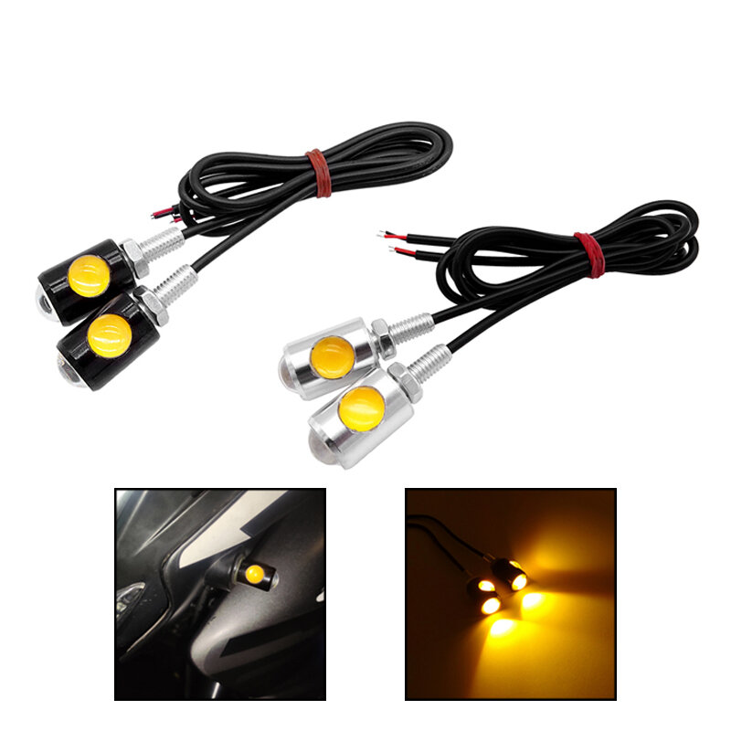 Lámpara de señal LED para motocicleta, bombilla de luz antiniebla superbrillante para matrícula de coche, tornillo trasero, luz trasera de frenos, 2 uds.