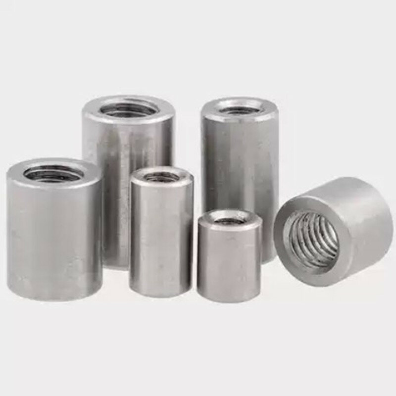 1-10pcs Round Coupling  Nut M3 M4 M5 M6 M8 m10 m12  304 stainless steel standoff spacer Connection Nut