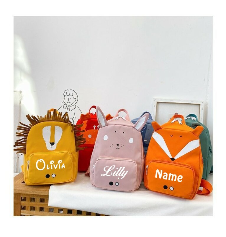 Маленькая школьная сумка с мультяшным животным, детский дорожный рюкзак, сумка для начальной школы, свежий и милый легкий рюкзак