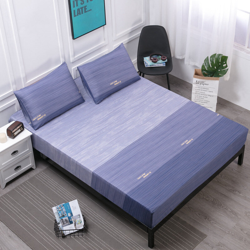Funda de colchón impermeable, Sábana bajera suave y sólida con banda elástica, Protector de colchón de alta calidad, Permeable al aire, 12 colores