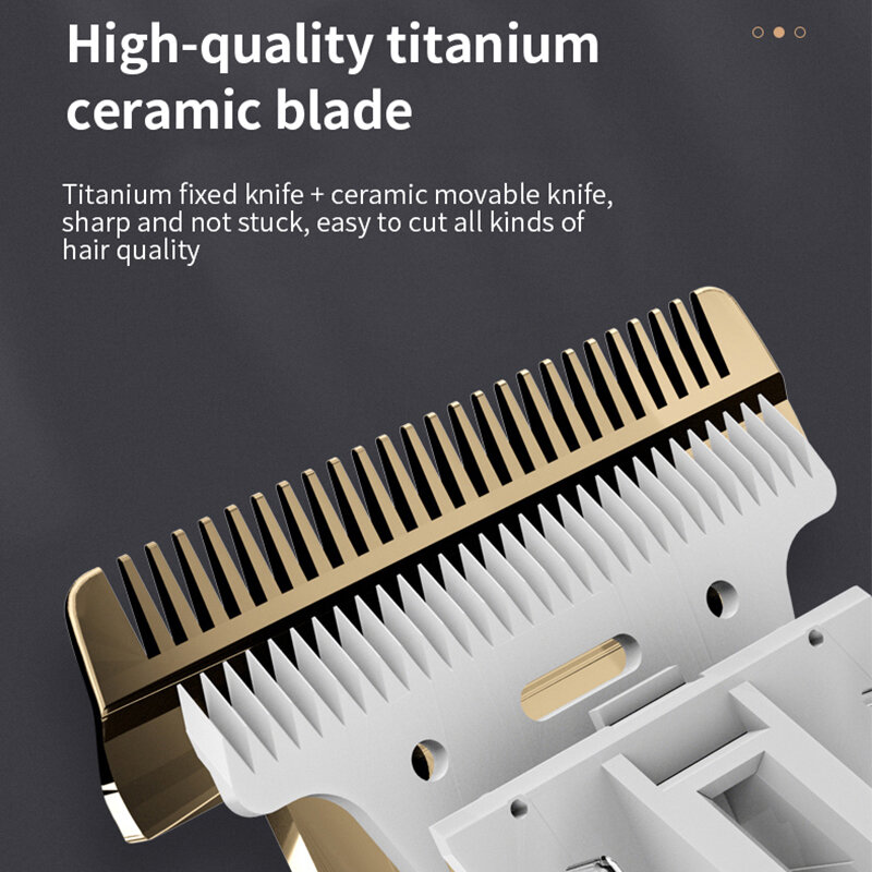KONKA Electric Hair clipper Rechargeable Breard Trimmer Cordless Shaver Trimmer 0mm Ceram Blade Men Barber Hair Cutting Machine