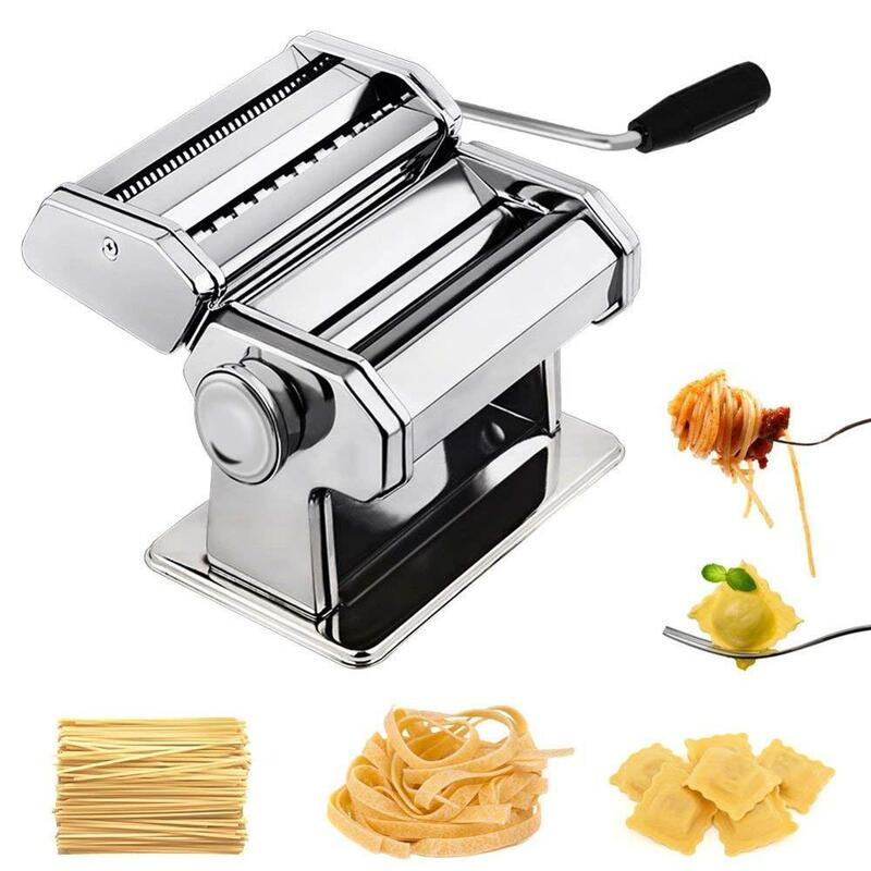 Máquina de macarrão em aço inoxidável, fabricação de macarrão para macarrão, espaguete, ravioli, máquina de macarrão, cozinha