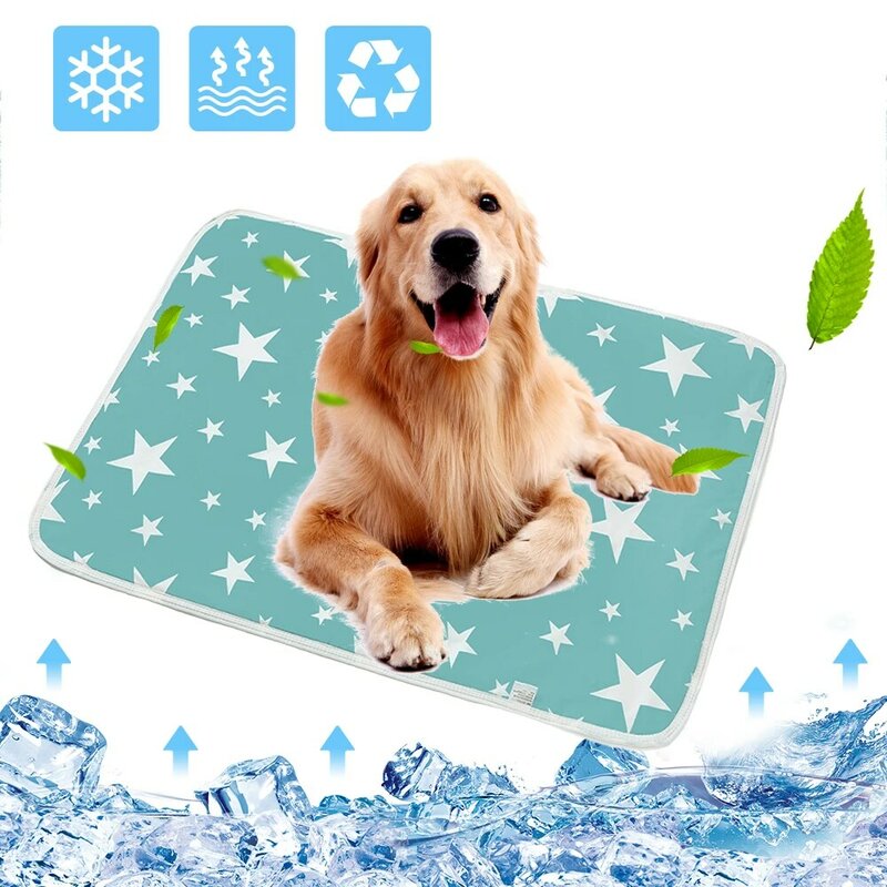 Матрас для собак, водонепроницаемый, дышащий, многоразовый, моющийся, охлаждающий коврик для собаки