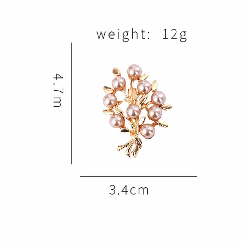 Plant Enamel Pins Golden White Jewelry Brooches Badge Classic Fashion Accessories on Backpack Party Wendding  Gift for Women
