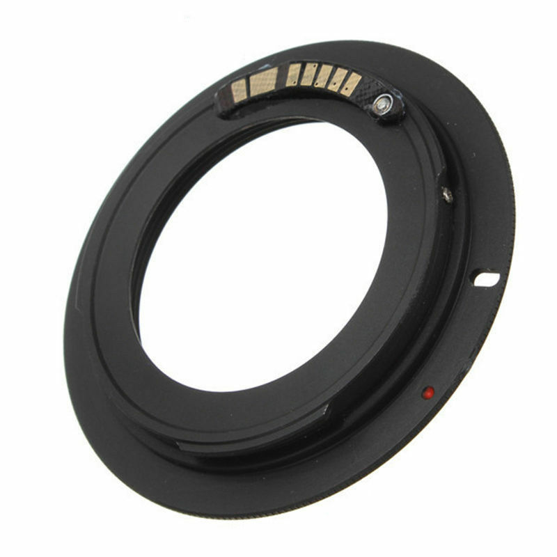 Novo de Alta Qualidade Adaptador de Lente Preta Para M42 Chips Lens para Canon EOS EF Monte Anel Adaptador AF III Confirme