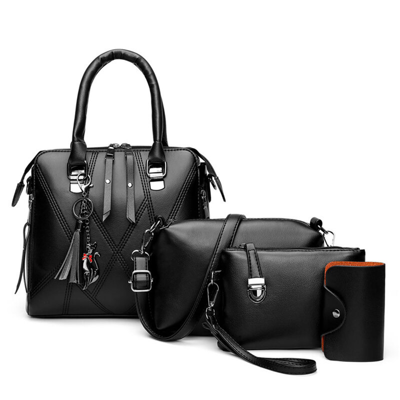 Bolsa feminina de mão luxuosa da moda, bolsa leathter tassel, designer, alta qualidade, bolsa de ombro para mulheres, 2020