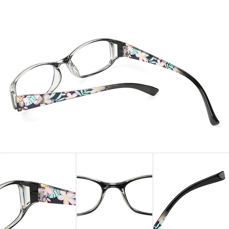 Moda vintage impressão óculos de leitura feminino masculino luz azul bloqueando óculos urltra-luz proteção para os olhos eyewear + 1.0 ~ + 4.0