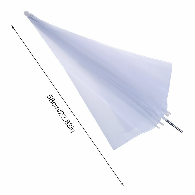 Difusor de Flash estándar para foto, paraguas de luz suave translúcida, 33 ", blanco