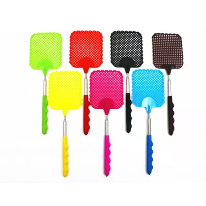 Square Extendable Fly Swatter Tools Telescopic Prevent Pest Mosquito Tool Flies Trap Retractable Fly Swatter Kitchen Accessories