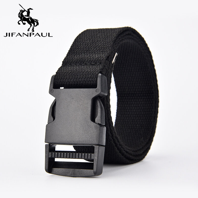 JIFANPAUL Women's new soft fabric fashion belt army tactical belt outdoor training travel adjustable leisure best hot slae strap