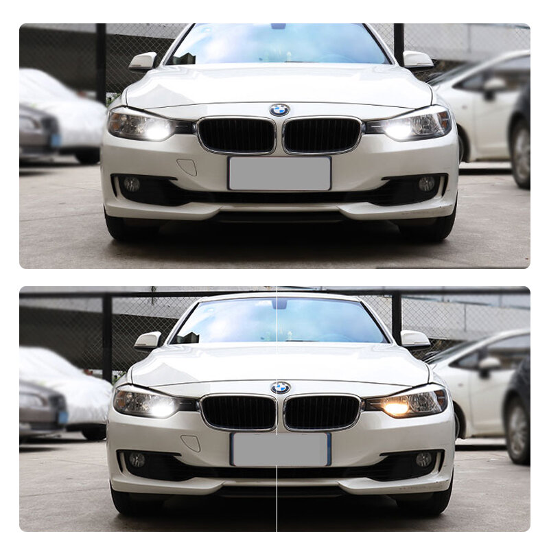 2 قطعة زينون الأبيض في CanBus BAX9S H6W 10SMD LED لمبات ل BMW F20 F30 F31 F34 LED الجانبية مصباح إيقاف السيارة