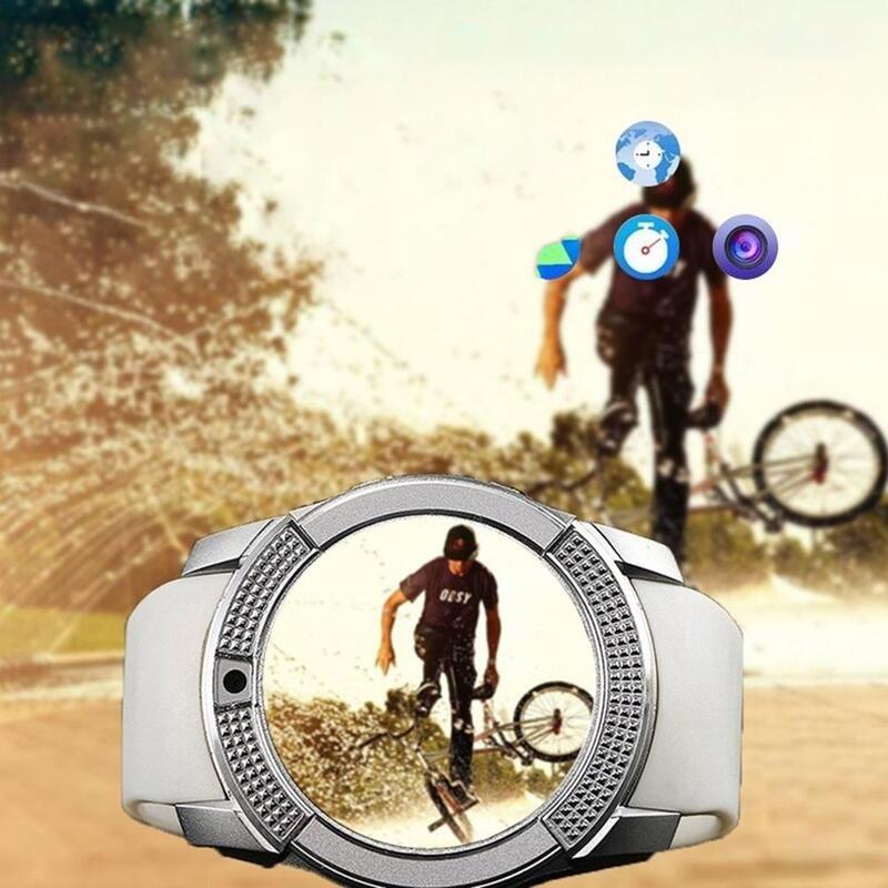 Водонепроницаемые спортивные Смарт-часы с сенсорным экраном и камерой