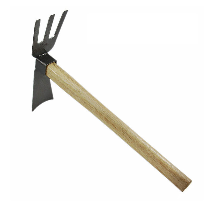 Anilha de madeira dupla finalidade, ferramenta para agrícolas de aço carbono antidescascamento, ferramentas de jardinagem
