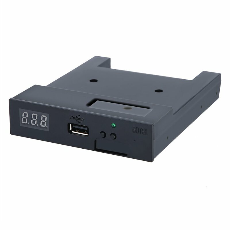 SFR1M44-U100K รุ่นปกติ3.5นิ้ว1.44MB USB SSD ไดรฟ์ฟล็อปปี้ดิสก์ EMULATOR GOTEK สีดำ