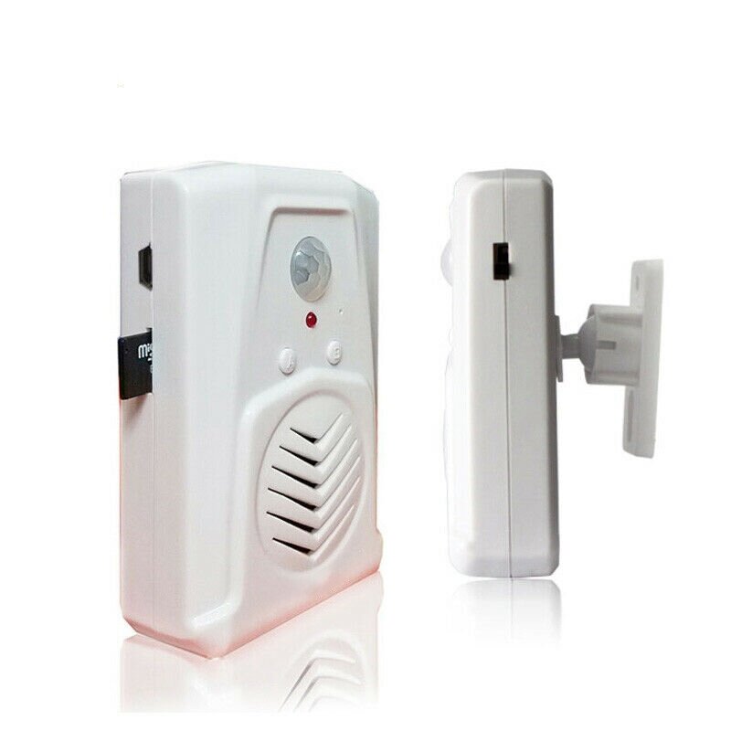 Sensor Motion Door Bell Switch MP3อินฟราเรด Doorbell ไร้สาย PIR Motion Sensor Voice Prompter ยินดีต้อนรับสู่ประตู Bell Entry Alarm