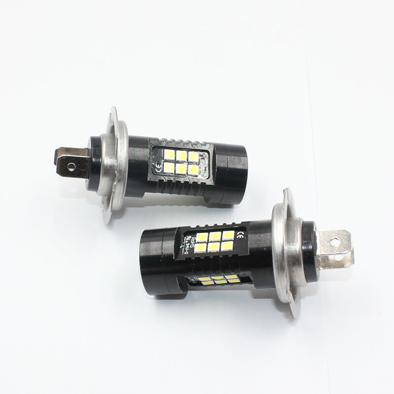 FSTUNING 2x H7 żarówki samochodowe LED do samochodów DRL światło drogowe 21SMD CANBUS lampa przeciwmgielna 3535 10W 12V 6000k LED samochód białe światło przeciwmgielne