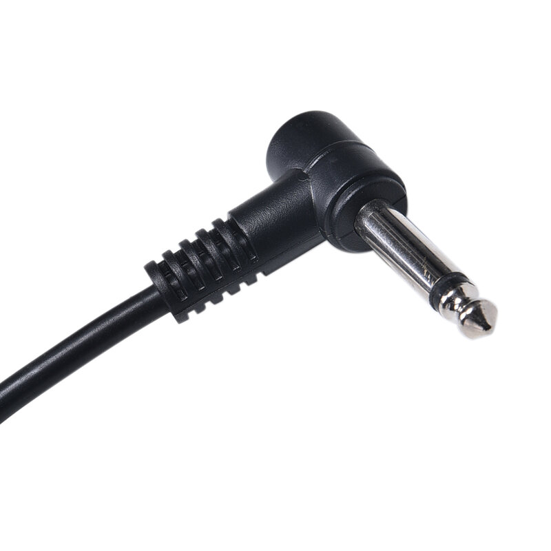 Cable de amplificador de guitarra, accesorio eléctrico de 3m, con 2 enchufes, color negro