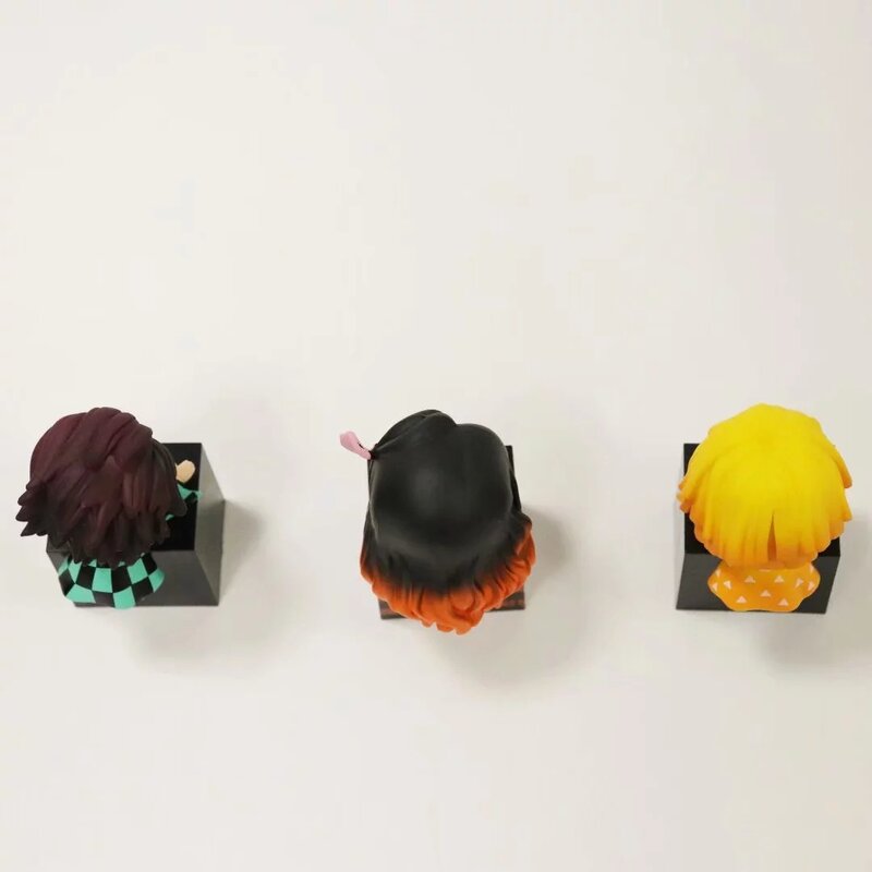 Figuras de acción de Kimetsu No Yaiba, juguetes de PVC de Demon Slayer, Kimetsu No Yaiba, Kamado, Tanjirou, Nezuko, 3 estilos por Set