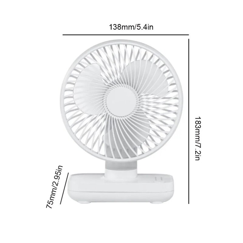 새로운 미니 팬 음소거 USB 충전 팬 학생 사무실 홈 4000 MAh 크리 에이 티브 Ins 바람 데스크탑 요리 팬 조절 헤드