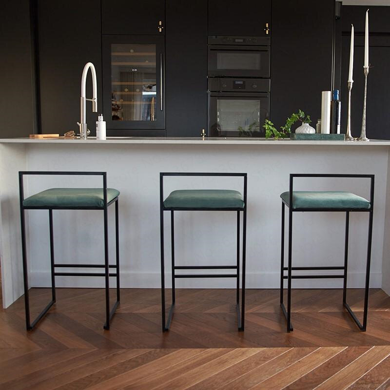 Nordic bar-banquetas para bar, cadeiras modernas, minimalistas, com design criativo de 66cm de altura de assento, para casa ou bar