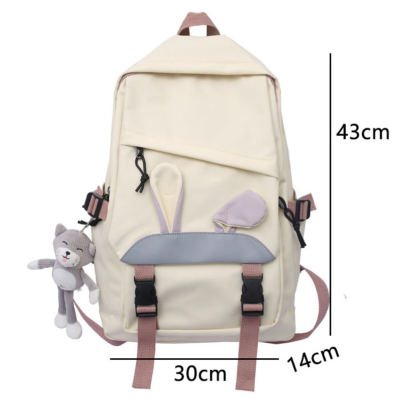 Большой классный школьный ранец для девочек-подростков, милый женский рюкзак из мягкого нейлона, женская сумка для старших классов, 2021