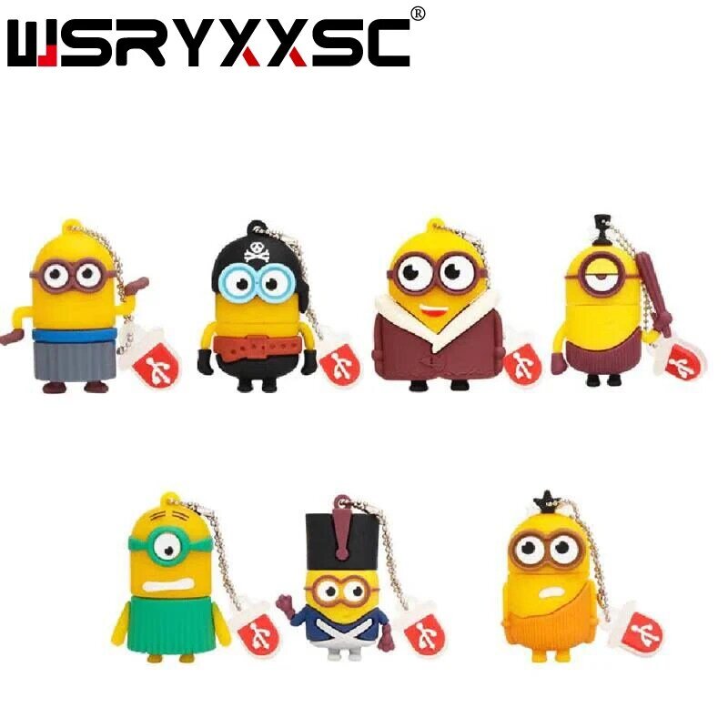 Wsryxxsc Cartoon pamięć Usb wodoodporna pamięć Flash 128gb 64gb 32gb 16gb 8gb 4gb szybki dysk Flash klucz prawdziwa pojemność