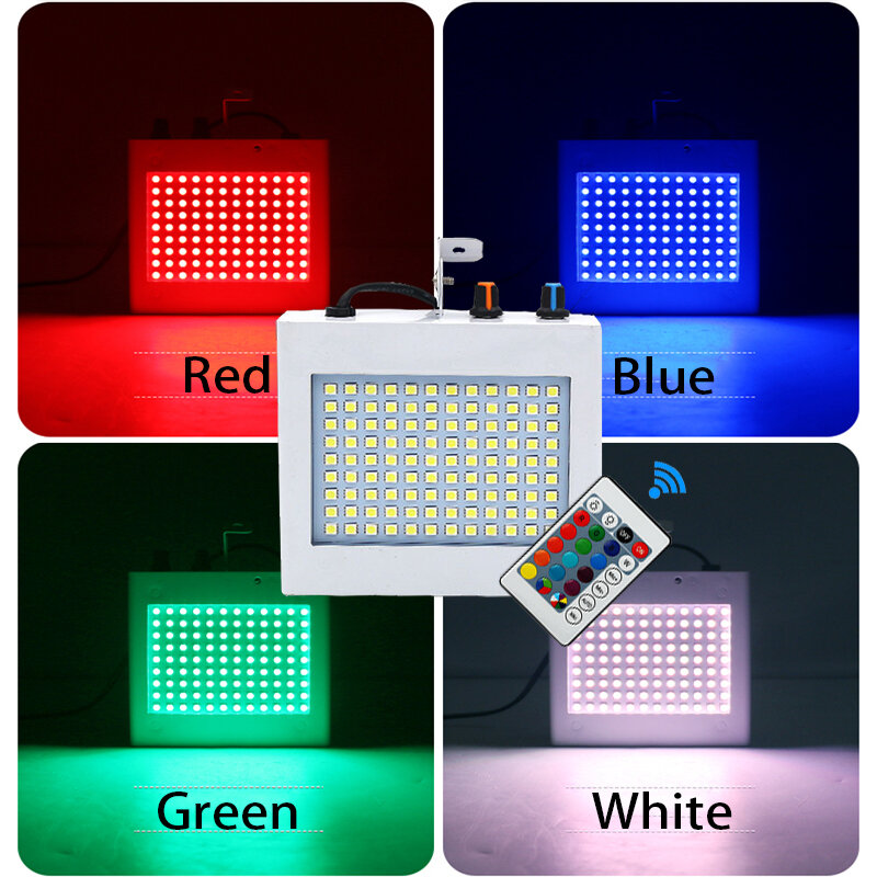 Control remoto Dj Led 108 Uds RGB lámpara estroboscópica para Flash iluminación de discoteca máquina de niebla de escenario boda iluminación noche karaoke