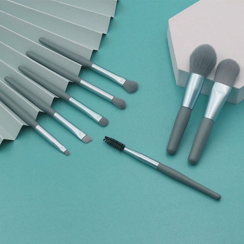 8 мини кистей для макияжа с деревянной ручкой Morandi, портативный инструмент для макияжа