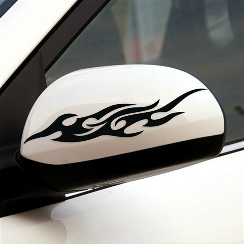 Car Sticker Modified Flame Car Stickers Bumper Hood Rearview Mirror Head Cover Stickers Cover Scratches Motorcycle Decals