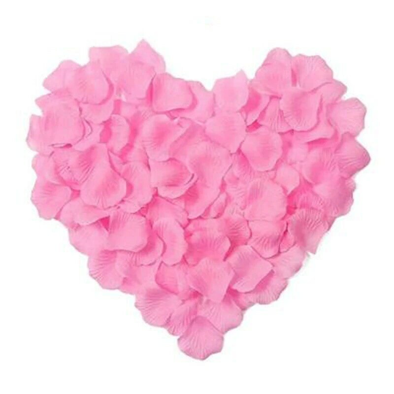 100PCS Rose กลีบดอกไม้ DIY ประดิษฐ์ดอกไม้สำหรับงานแต่งงานวันเกิดตกแต่งตารางโรแมนติกวันวาเลนไทน์ดอ...