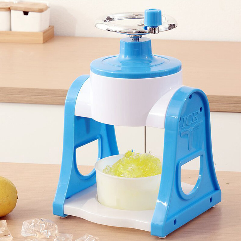 Trituradora de hielo pequeña para el hogar, Máquina Manual para hacer batidos de frutas, Mini esponja rasgada, herramienta de cocina para hacer batidos