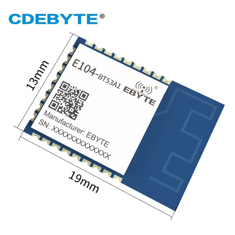 EFR32 blu-dente 5.2 modulo BT5.2 6dBm 2.4GHz Cortex-M33 direzione di GPIO E104-BT53A1 trovare ricetrasmettitore e ricevitore Wireless