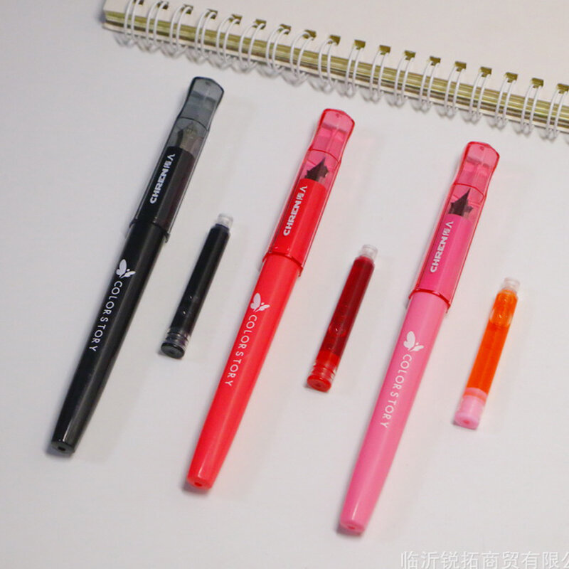 12 ピース/セット色甘いオフィス学校 2020 万年筆のペン先 0.5 ミリメートル学生用品かわいいペン筆記蛍光 3557