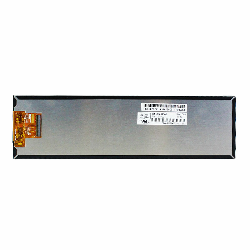 HannStar HSD088IPW1-A00 IPS Layar Strip Panjang Asli 1920*480 8.8 Inci Modul Tampilan LCD untuk Layar Tampilan FHD Otomotif