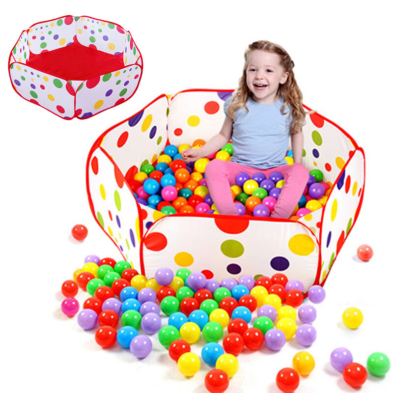 Piscina de bolinhas colorida para crianças, chiqueirinho, piscina de bolinhas hexagonal, colorida, barreira de segurança para bebês