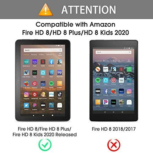 Cover protettiva per schermo in vetro temperato per Tablet 2 pezzi per Amazon Fire HD 8 Plus 10th Gen 2020 HD pellicola protettiva a copertura totale