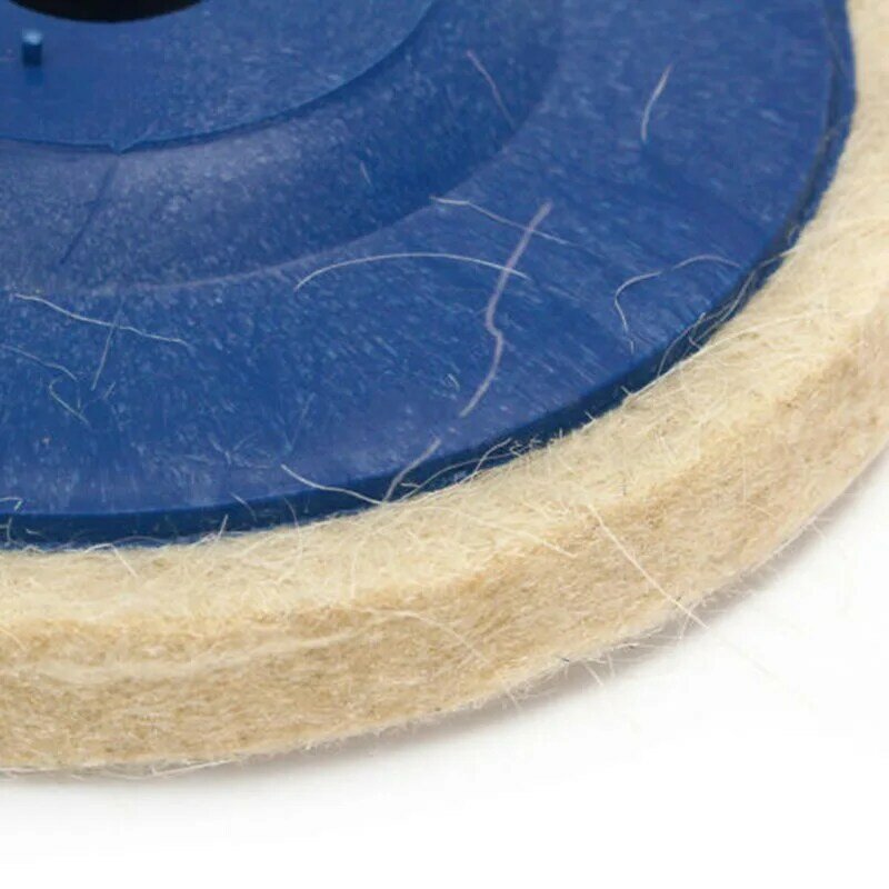 3x 100mm 4 Zoll Runde Wolle Polieren Pads Polieren Rad Fühlte Puffer Disc Set