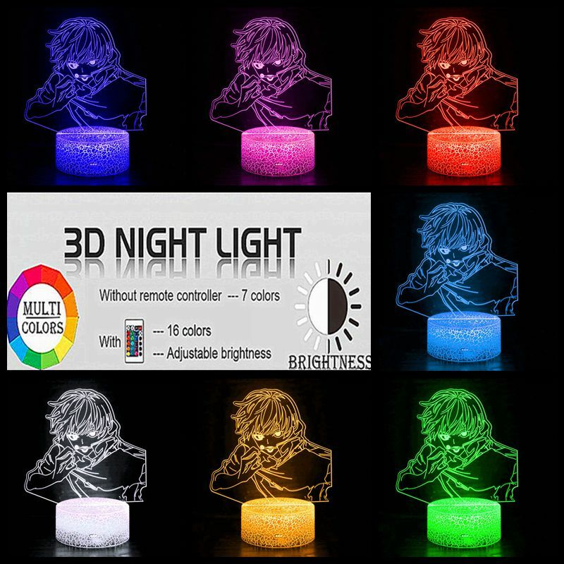 3D Nachtlampje Anime Lamp Toge Inumaki Licht Jujutsu Kaisen Usb Led Nachtlampje Voor Verjaardag Standbeeld Model Speelgoed Gift thuis Kinderen