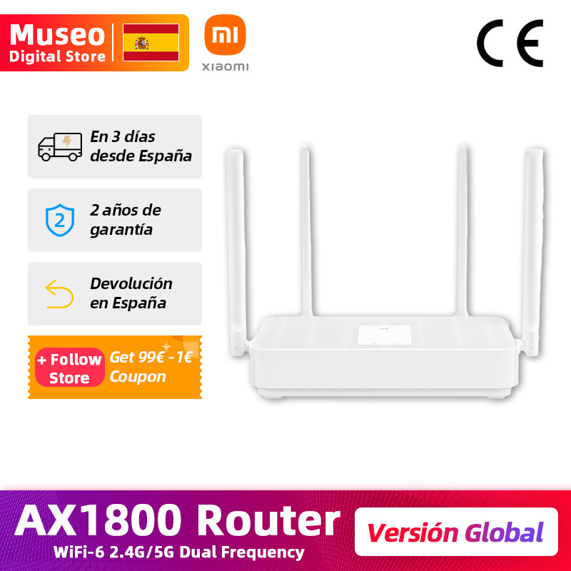 2020 New Global Version Xiaomi Redmi Mi Router AX1800 WiFi6 2.4G /5G dual Frequency Mesh network AX5 4 High Gain Antennas