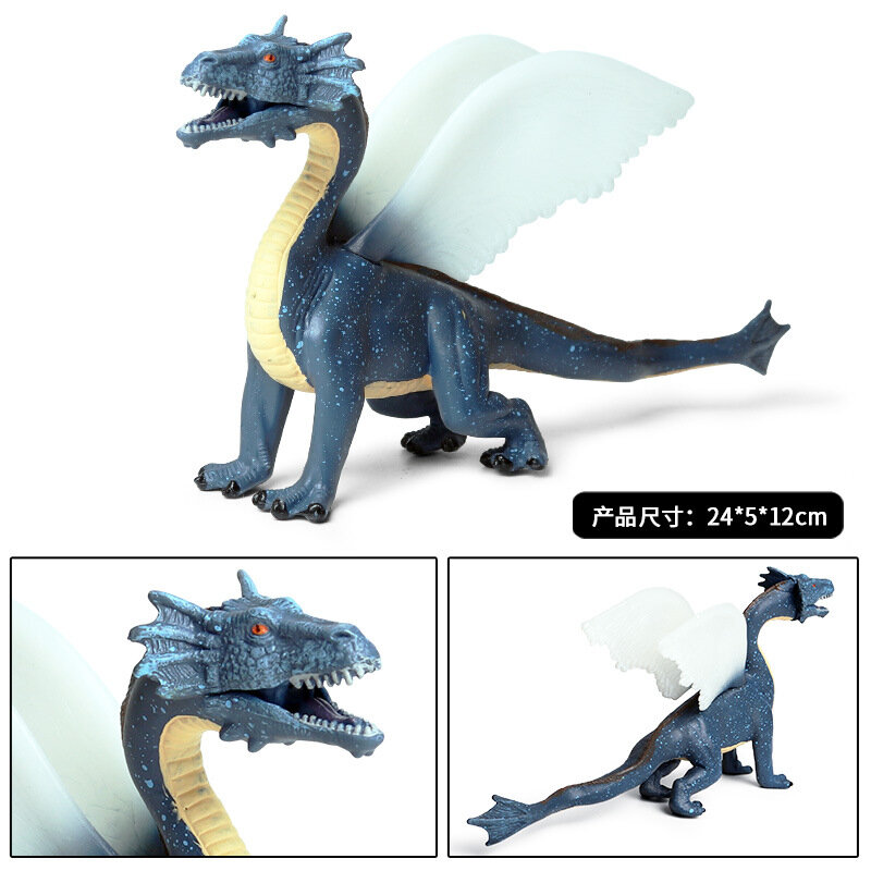 Simulazione giocattolo per bambini mitologia leggenda modello di dinosauro drago volante drago di ghiaccio Action Figure bambini raccogli regali giocattolo