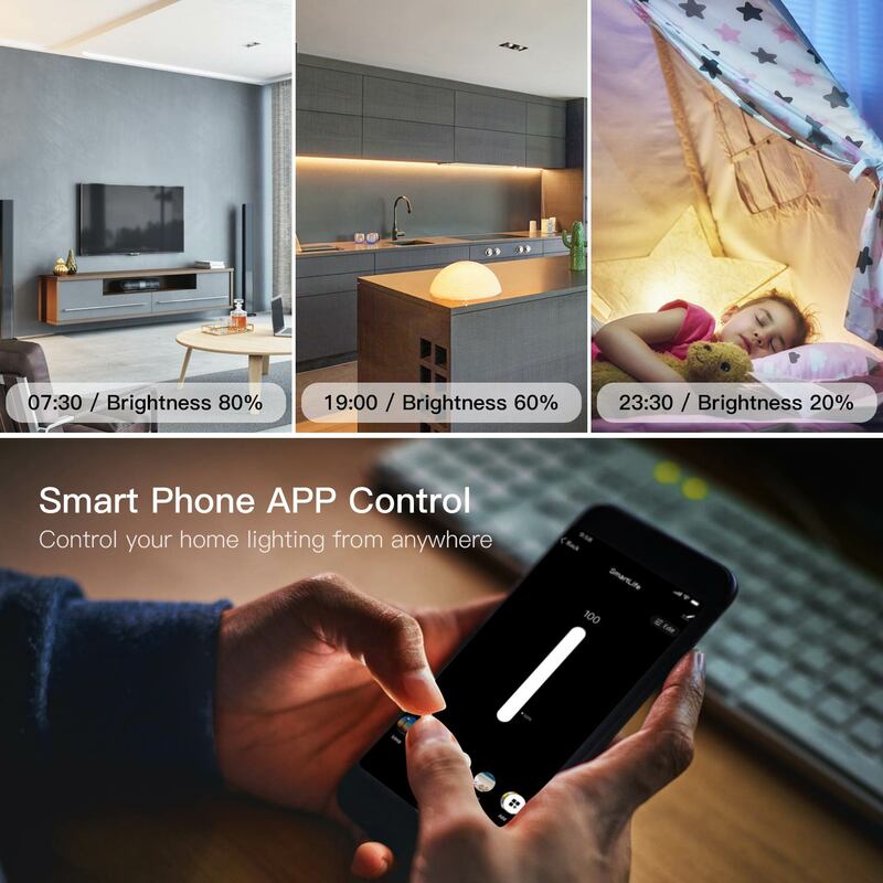 Ons Wifi Smart Light Dimmer Smart Leven/Tuya App Compatibel Met Alexa Google Thuis Voor Voice Control, geen Hub Nodig
