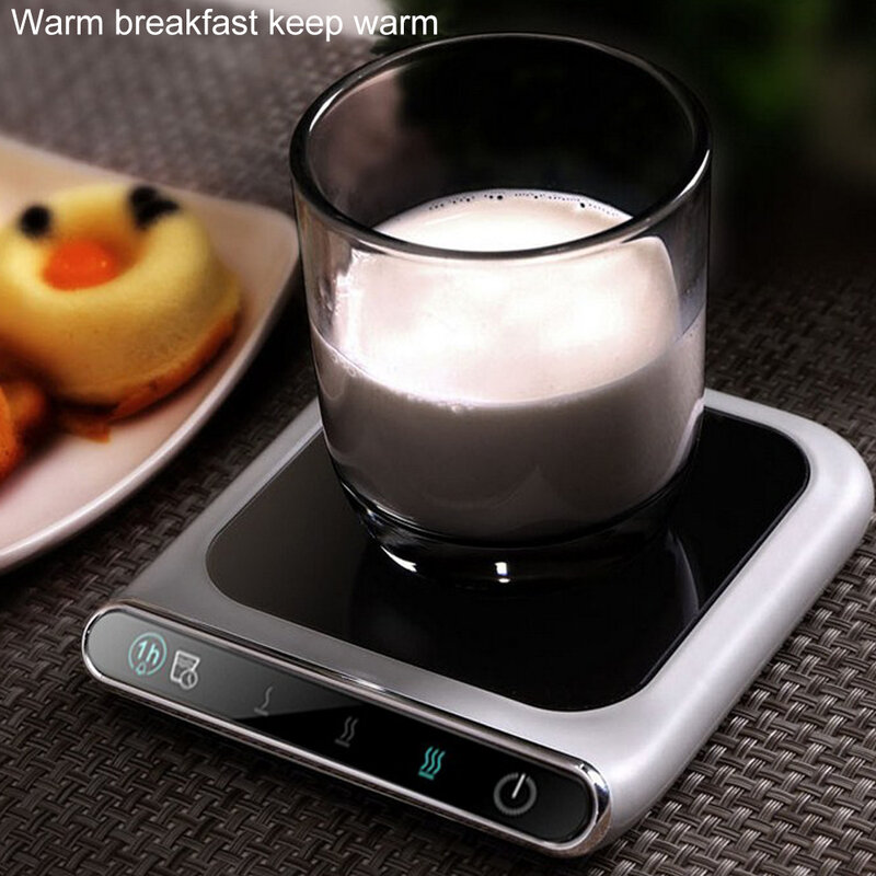 70 90 110 ℃ 3 Gear Offee Mug Warmer Heater Piala Smart Thermostatic Teh Panas untuk Pemanasan Coaster Desktop Pemanas untuk Kopi Susu
