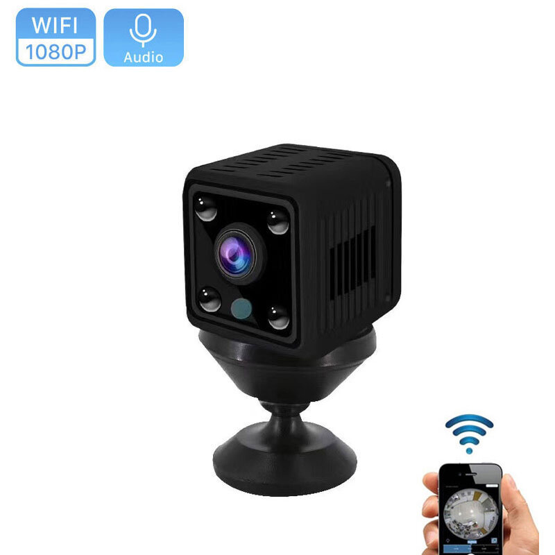 Hd 1080 720p wifiのカメラミニカメラホームセキュリティir P2Pナイトビジョンビデオカムことができカメラベビーモニターリモートループ記録ドロップシップ