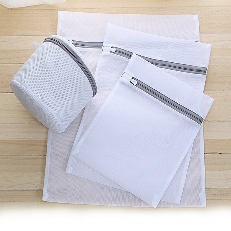 Dos estilo Bolsa de lavado de ropa 5 unids/lote máquina de lavado de ropa sucia bolsas de poliéster ropa interior bolsa sujetador red de protección bolsa